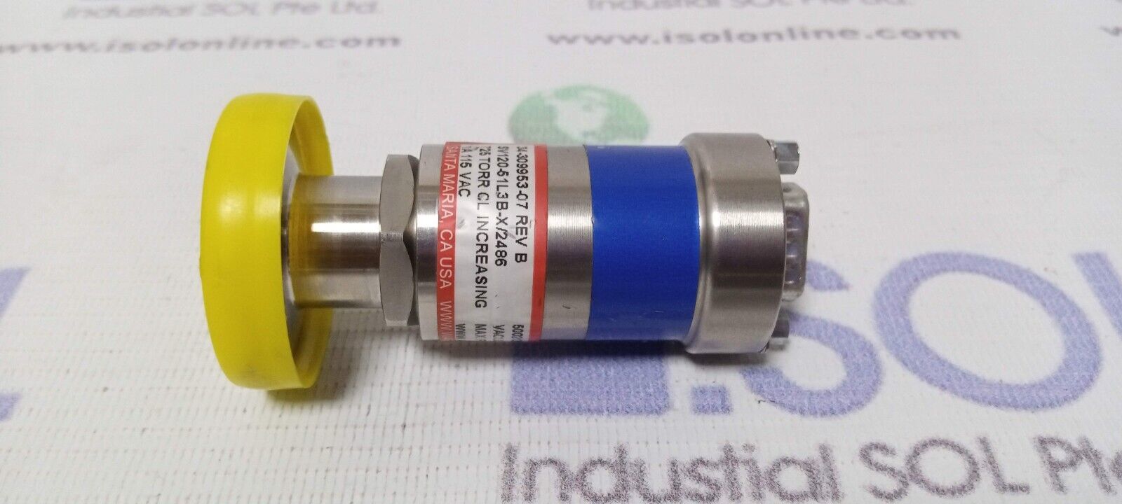 Wasco 34-309953-07 Rev B 725 Torr Vacuum Switch SV120-51L3B-X/2486 - $212.00