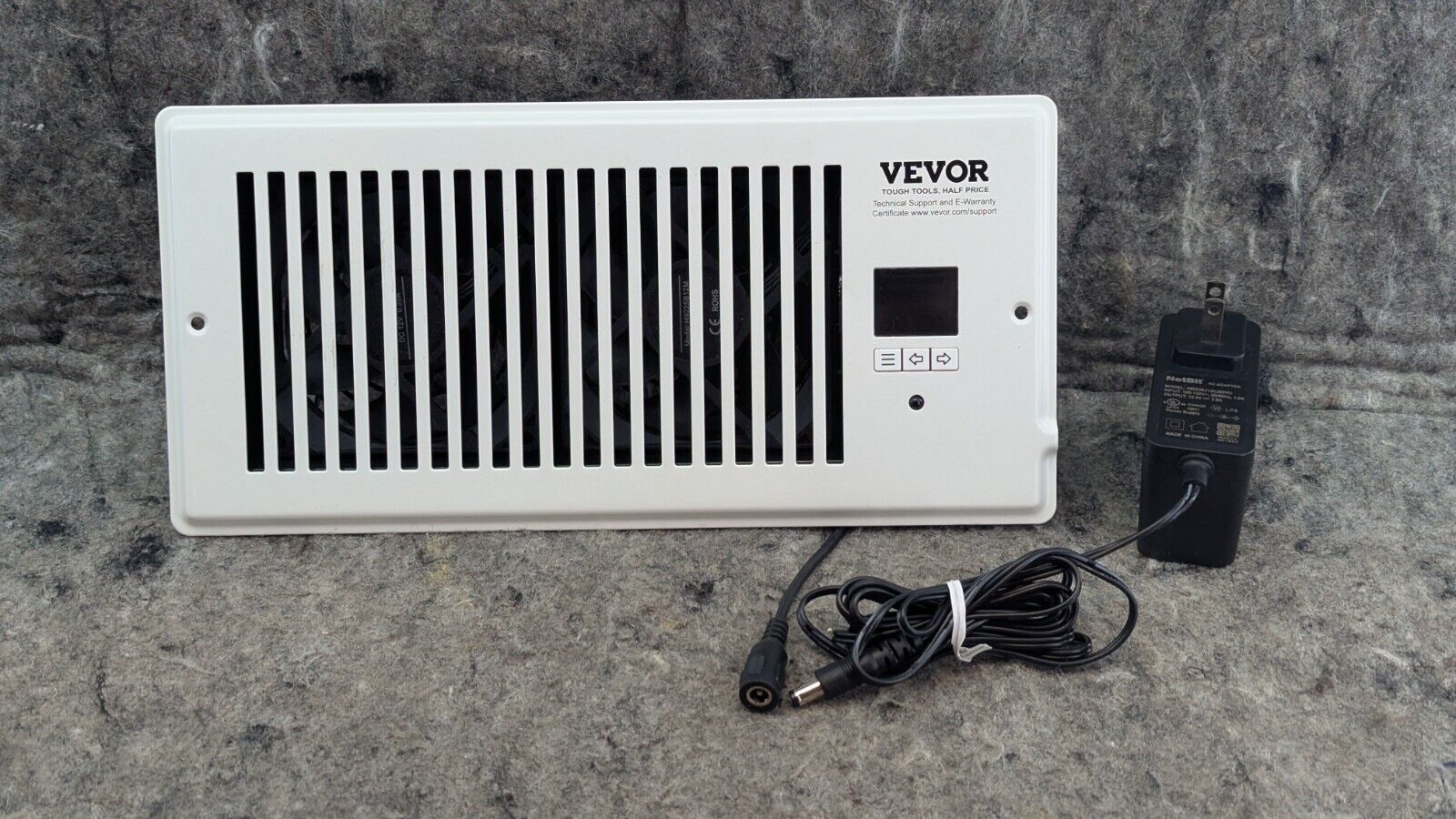 VEVOR Quiet Register Booster Fan Heating / Cooling 4 x 10” Registers White - $27.99