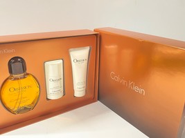 OBSESSION by CALVIN KLEIN FOR MEN 3pcs- SCARTCH BOX - £47.15 GBP