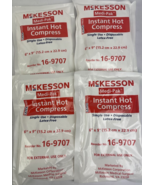 4 Pack Instant Hot Pack 6&quot; x 9&quot; Pain Heat Therapy Relief Disposable Comp... - $297.78 MXN