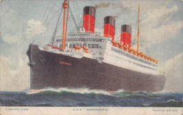 Cunard Steam Line RMS Berengaria ~ Warren Oh Bank ~ Romanian Christmas Messag... - £10.50 GBP