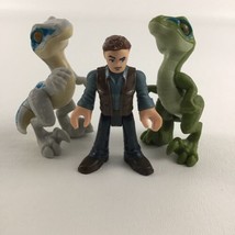 Fisher Price Imaginext Jurassic World Owen Figure Velociraptors Dinosaur... - $17.77
