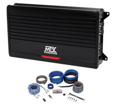MTX THUNDER1000.1 1000 Watt RMS Mono Class D 1-Ohm Car Audio Amplifier+Amp Kit - £444.65 GBP