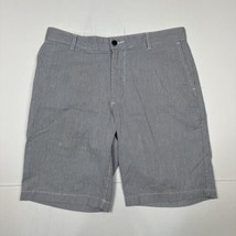 Dockers Men Size 34 (Measure 34x10) Seersucker Pinstriped Chino Shorts - $8.91