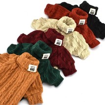 Cozy Knitted Turtleneck Sweater For Pets - Winter Warmth For Dogs And Cats - £9.98 GBP