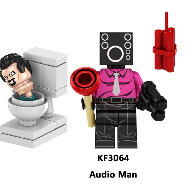 Skibidi Toilet Hot Anime Figure Titan Monitor Person 2 Building Block Toys - $4.95