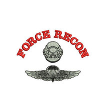 US Marine Corps FORCE RECON Naval Parachutist Diver Badge USMC Embroider... - $34.95+