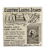 Electric Lustre Starch Detergent 1894 Advertisement Victorian Soap ADBN1yy - $369.57 MXN