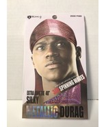 M&amp;M KING J SILKY &#39;2020 PINK&#39; METALLIC DURAG EXTRA LONG TIE 40&quot; - $4.08 CAD