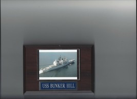 USS BUNKER HILL PLAQUE CG-52 NAVY US USA MILITARY GUIDED MISSILE CRUISER - £3.10 GBP