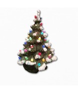 VTG 11.75” Atlantic Style Ceramic Christmas Tree tree lights up Signed D... - £131.56 GBP