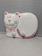 Mount Clemens Pottery Pink Cozy Cats  WallHook Hat Key  HolderVintage Gatto 1989 - £14.83 GBP