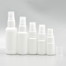 Bluemoona 20 Pcs - Empty Nasal Spray Bottle With Pump Sprayer Plastic White 5ml - £5.96 GBP