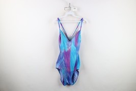 Vintage 90s Streetwear Womens 14 Abstract Trippy One Piece Swimsuit Swim... - $551.59 MXN