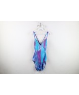Vintage 90s Streetwear Womens 14 Abstract Trippy One Piece Swimsuit Swim... - $551.59 MXN