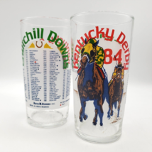Kentucky Derby Glass 1984 12 Oz Mint Julep Set 2 Churchill Downs Vintage 110th - £13.97 GBP