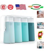 TSA Approved 3.4oz Leak Proof Travel Bottles - Green Silicone Toiletries... - $455.10 MXN