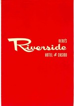 Riverside Hotel &amp; Casino Room Service Menu Reno Nevada 1960&#39;s - £72.70 GBP