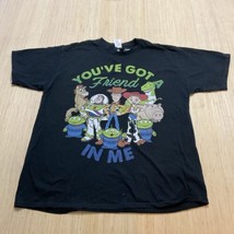 Disney Pixar Toy Story Cartoon Group Shot Graphic T-Shirt XL Black - $11.65