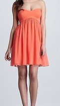 Diane Von Furstenberg Women&#39;s Dress Asti Silk Strapless Coral Size 8 NWT $375 - £94.75 GBP