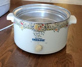 Vintage Rival Crock Pot Base Only Slow Cooker Model 3355 4 qt. Tested! (K1) - £18.78 GBP