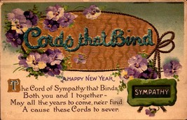 Embossed POSTCARD- Sympathy Cords That Bind - B.B. London Series N25BKC2 - £2.52 GBP