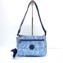Kipling Callie Crossbody Bag Shoulder Purse HB6492 Polyester Maritime Plaid Blue - £51.91 GBP