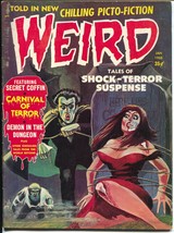 Weird Vol. 3 #1 1968-Eerie-Dracula graveyard bondage cover-snakes-terror-FN - £92.26 GBP