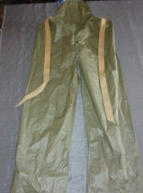 VINTAGE US MILITARY WET WEATHER, WATER PROOF OVERALLS - SIZE SMALL MISSI... - $30.59