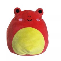 Squishmallow 8&quot; Obu Red Spotted Tree Frog Kellytoy Plush Soft Stuffed Animal - £12.17 GBP