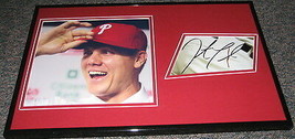 Jonathan Papelbon Signed Framed 11x17 Photo Display JSA Phillies Red Sox - £55.40 GBP