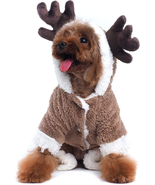 Dog Reindeer Costume Velvet Pajamas, Size Medium - £25.10 GBP