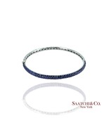 EFFY Royal Blue Sapphire 14K (585) White Gold Bangle / Bracelet - $3,524.40