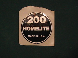 Homelite 200 decal - $4.99