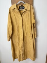 Anne Klein II Rainwear Trench Rainwear Womens Size L  XL Yellow No Belt ... - $11.88