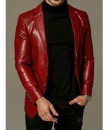 Herren Rot Leder Blazer Mantel Jacke Mode Stilvoll Slim Fit Echtes Weich... - €137,24 EUR+ Herren Rot Leder Blazer Mantel Jacke Mode Stilvoll Slim Fit Echtes Weich... - €137,24 EUR+