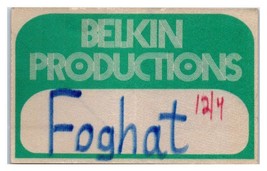 Foghat Concert Backstage Pass Décembre 4 1976 Richfield et Ohio - £32.03 GBP