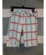 Hurley White Plaid Long Board Surf Shorts Swim Bathing Suit Bottom Size 0 - $26.20 CAD