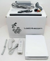 Nintendo Wii System + New Accessories Bundle Game Cube Port Console White RVL-001 - £89.96 GBP