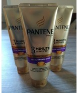 3x PANTENE PRO-V 3 MINUTE MIRACLE TOTAL DAMAGE CARE CONDITIONER 6 Oz.  - £23.42 GBP