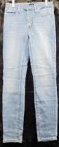J.CREW Jeans Women Size 27 Blue Denim Cotton Pockets High Rise Skinny Flat Front - £13.29 GBP