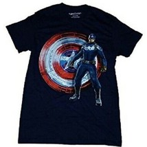 Marvel Captain America Mens Medium Blue T-SHIRT New - £10.20 GBP