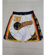 Golden State Warriors White Men Basketball Shorts Stitched Finals 2022 C... - £39.42 GBP