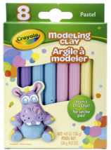 Crayola Modeling Clay, Pastel, Assorted Colors, Non-Drying - $12.99