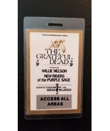 GREATFUL DEAD / WILLIE - VINTAGE ORIGINAL LAMINATE TOUR CONCERT BACKSTAG... - $939.57 MXN