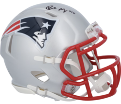 Drake Maye Autographed New England Patriots Mini Speed Helmet Fanatics - £159.98 GBP