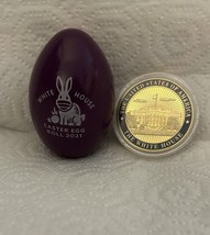 Biden White House Coin + 2021 Easter Purple Egg Rabbit Democrat Signed Joe Rare - £24.99 GBP