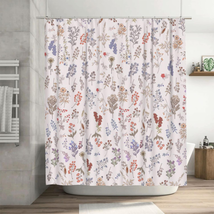 Floral Shower 72X72 Inch - Curtain Cute Boho Shower Curtains for Bathroom Ivory  - £19.62 GBP