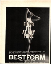 1957 Bestform Girdles and Bras PRINT AD No Finer Fit at Any Price Nude s... - $25.05