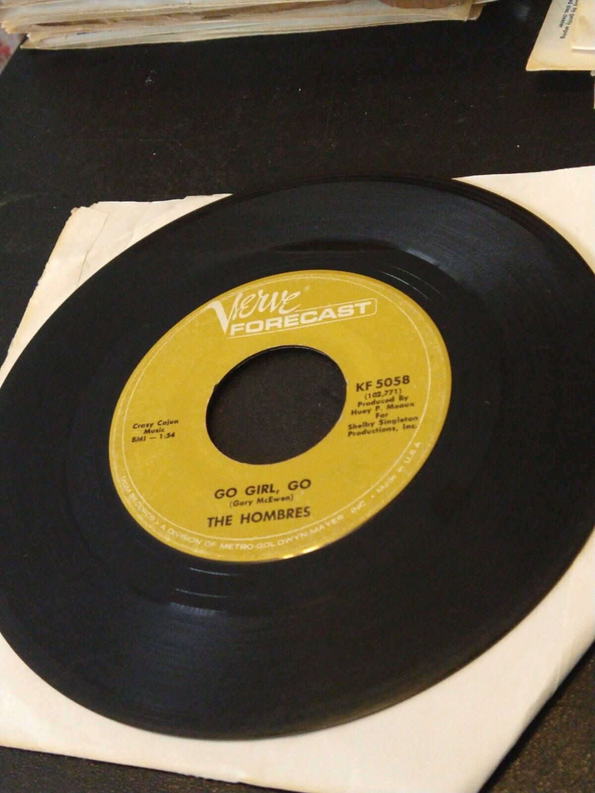The Hombres Let It Out / Go Girl Go 45 1968 Verve Vinyl Record Verve For... - $6.92